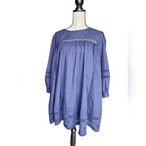 Aritzia Sunday Best Carmela Dress Indigo Blue Size Large. C0698